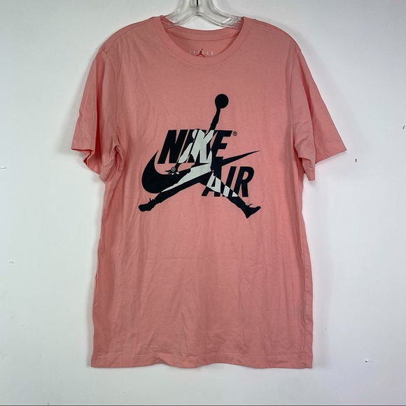 Jordan Shirts | Air Jordan Pink Shirt Nike Air Jordan Size M | Poshmark